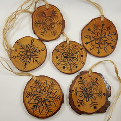 Snowflake Ornaments - Set Of Six